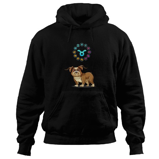 Funny Dog Lover Horoscope Taurus Zodiac Sign Cool Hoodies