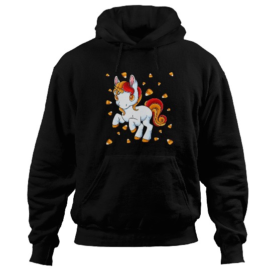 Halloween Unicorn Pony Candy Corn Halloween Hoodies