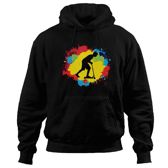 Stunt Scooter Freestyle Scootering Riding Colorful Hoodies