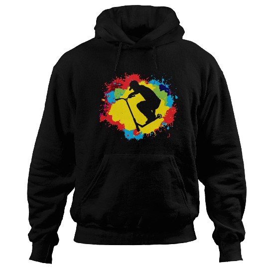 Stunt Scooter Freestyle Scootering Riding Colorful Hoodies
