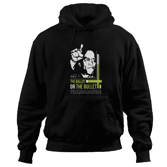 MALCOLM X Education Quote Hoodies