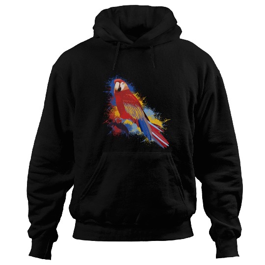 Abstract Parrot Hoodies