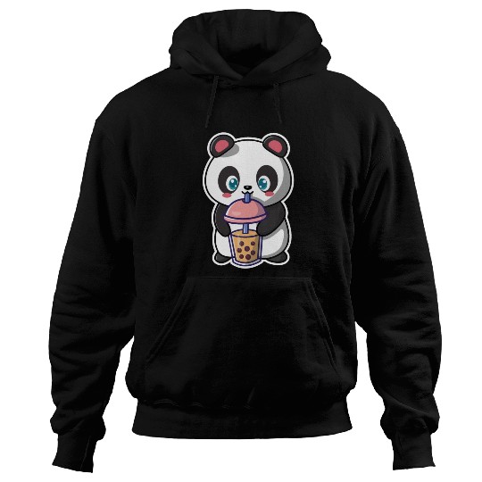 Panda Bear Boba Milk Tea Funny Bubble Tea Lovers Hoodies
