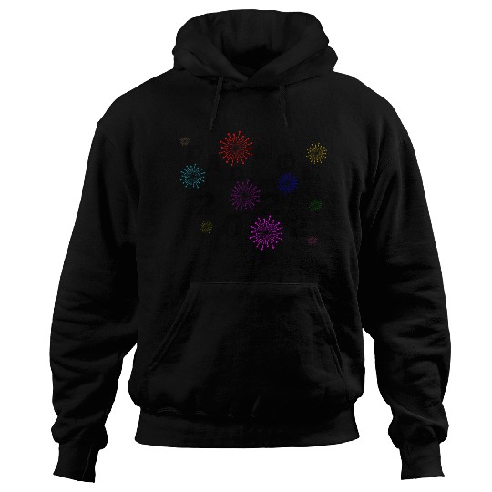 Dad and mom 2022 party funny birthday fireworks Hoodies