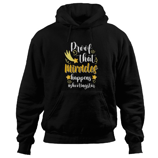 Shooting Star Moon Wishes Hoodies