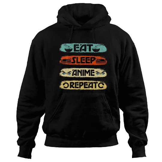 Eat Sleep Anime Repeat Ramen Kawaii Japanese Hoodies