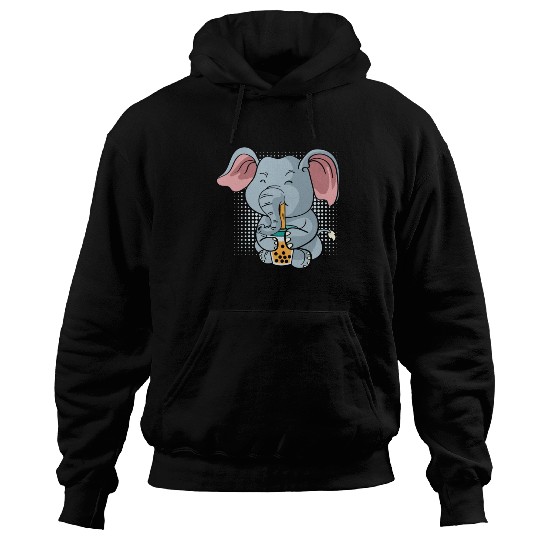 Elephant Bubble Tea Zookeeper Gift Hoodies
