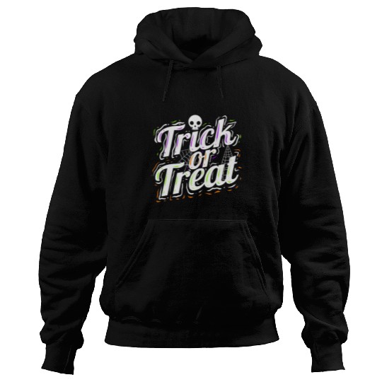 Trick Or Treat Spiderweb Halloween Hoodies