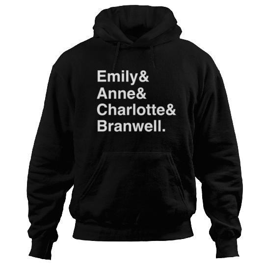 Funny Emily Bronte Charlotte Bronte Bronte Sibling Hoodies
