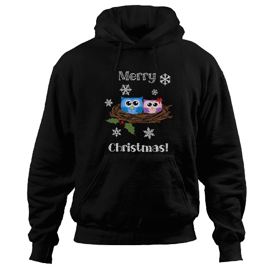 Cute Christmas Hoodies Merry Christmas Snowflakes Ow