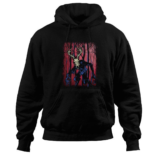 Wendigo Folk Creature Forest Halloween Cryptid Hoodies