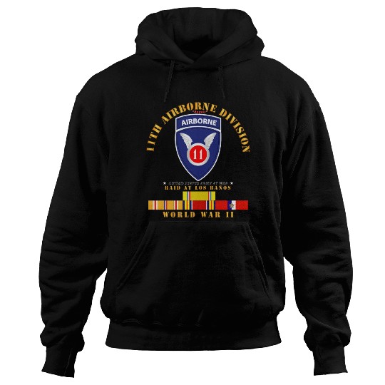 11th Airborne Division Raid at Los Baños WWII wPAC Hoodies