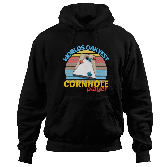 worlds oakyest cornhole player two Hoodies