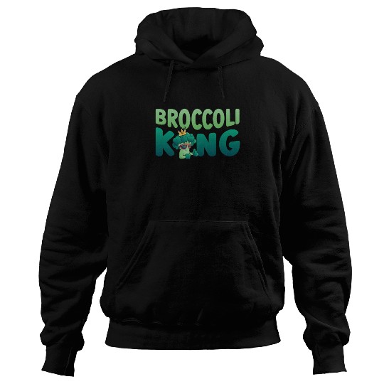 Broccoli King Vegetarian Vegetable Veggies Vegan Hoodies