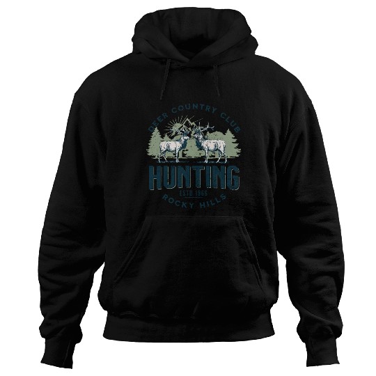 Deer country club Hoodies