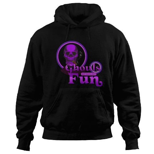 Ghouls Just Wanna Have Fun Purple Halloween Hoodies