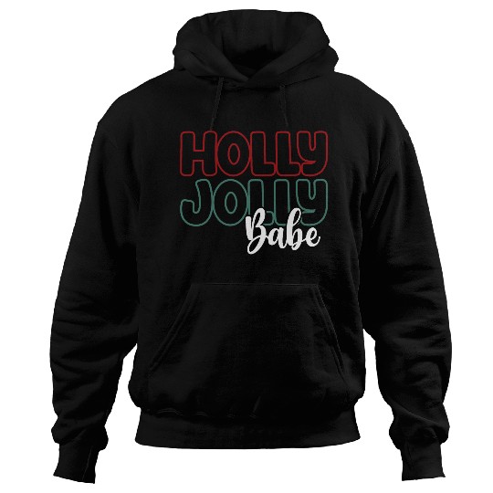 Holly jolly babe Hoodies
