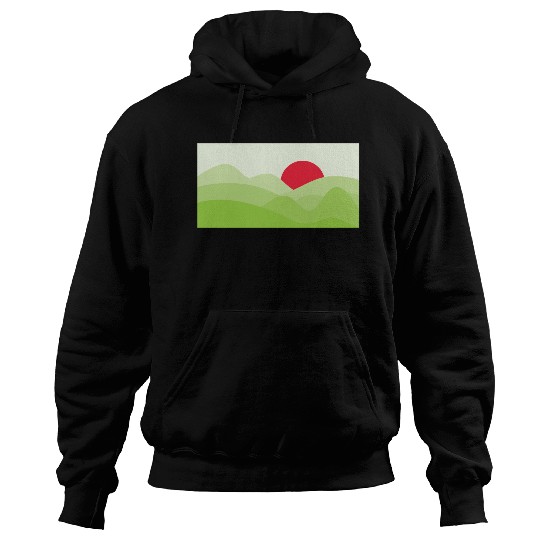 Minimalist Sun Light Green Hoodies