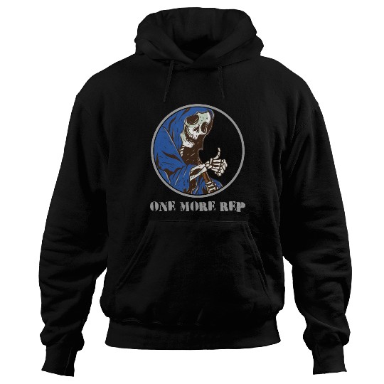 Grim Reaper Weightlifting Gym Workout Humor Hoodies