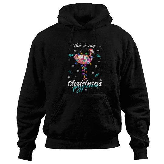 Winter Christmas Pyjama Flamingo Hoodies