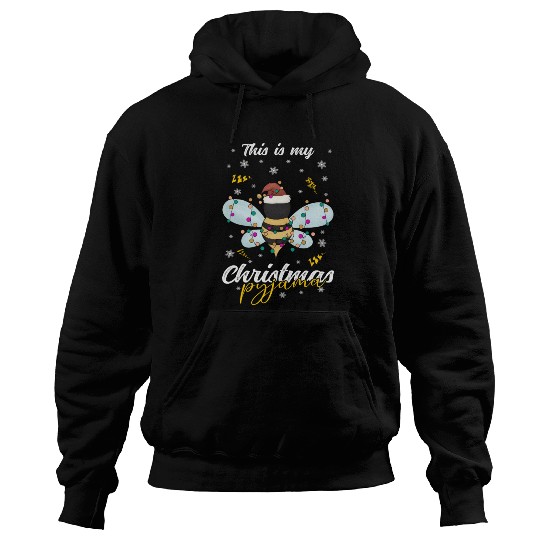 Winter Christmas Pyjama Bee Hoodies
