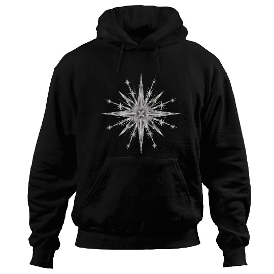 Silver colored glamor timeless star Hoodies
