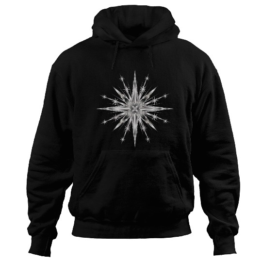 Silver colored glamor timeless star Hoodies