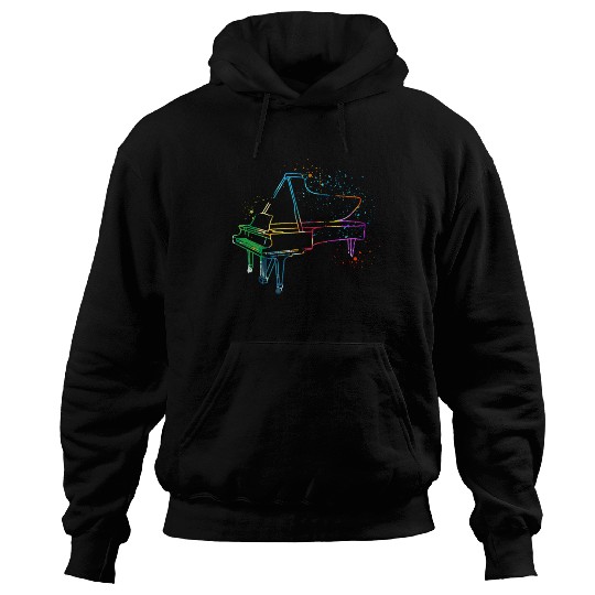 Piano, Pianist Hoodies
