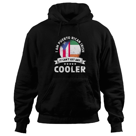 Puerto Rico Flag Ireland Grown Patriot Country Hoodies