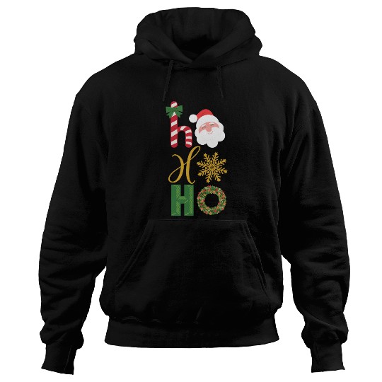 Ho Ho Ho Christmas icons Hoodies