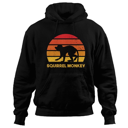squirrel monkey sunrise sundown design Hoodies