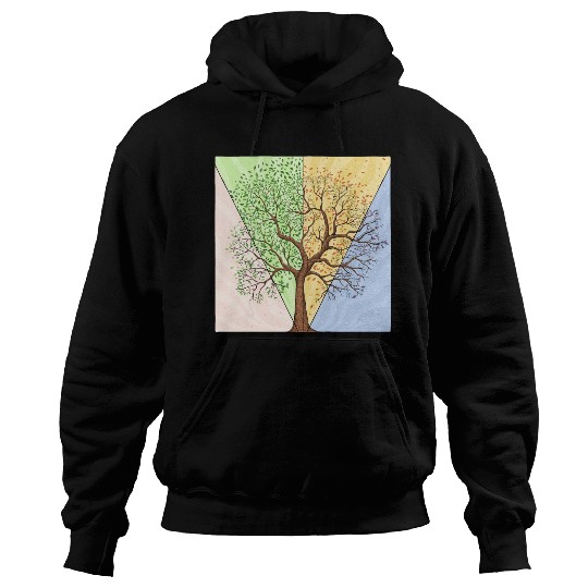 Four Seasons Trees Hoodies