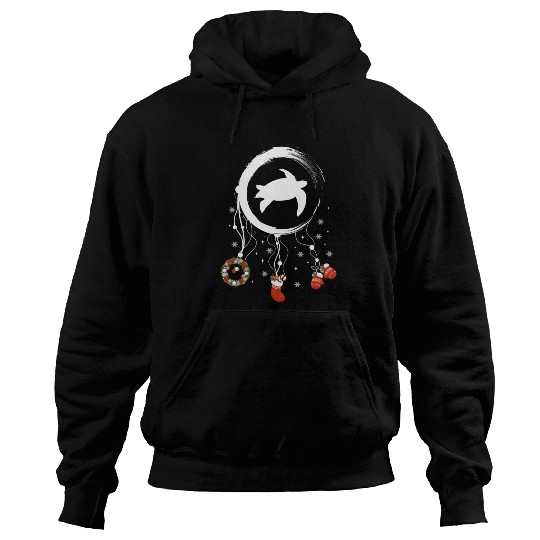 Winter dreamcatcher Christmas Sea turtle Hoodies