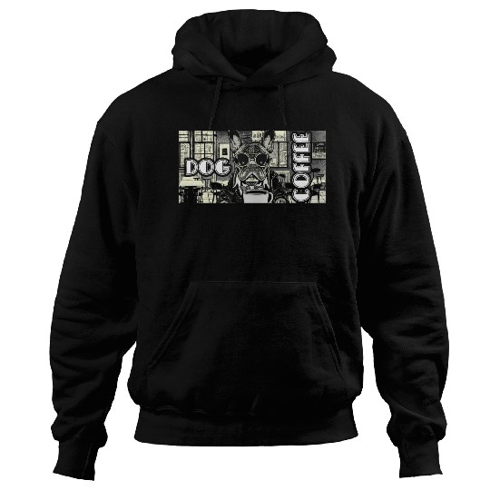 I love dog and coffee Hoodies