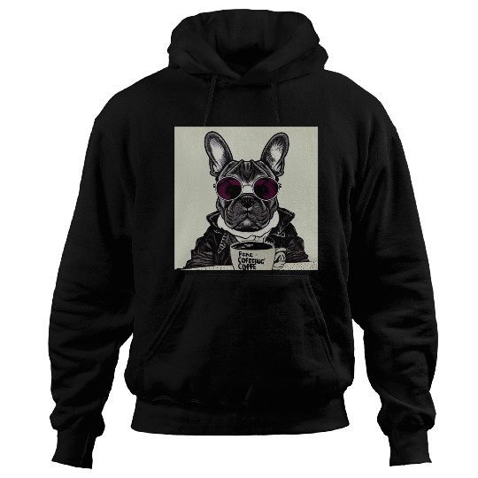 I love dog and coffee Hoodies