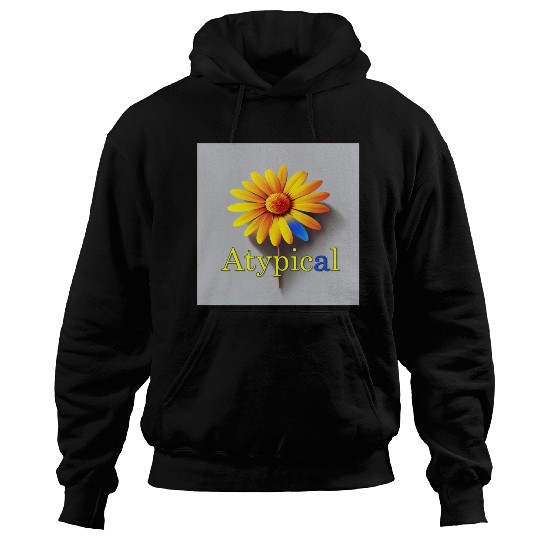 Colorful flower, atypical or neurodivergent Hoodies