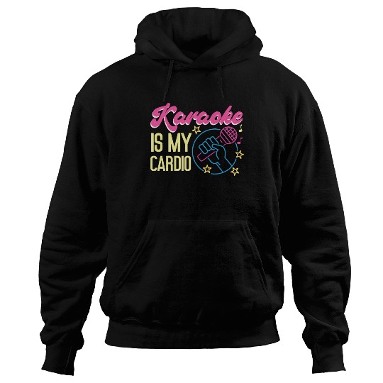 Karaoke Singer 80s Retro Karaoke Hoodies