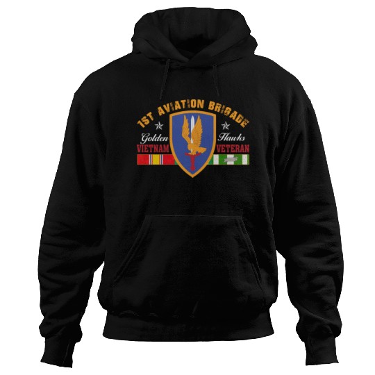 1st Aviation Brigade Vietnam Veteran Golden Hawks Hoodies