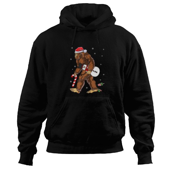 Bigfoot Christmas Funny Winter Boys Men Sasquatch Hoodies