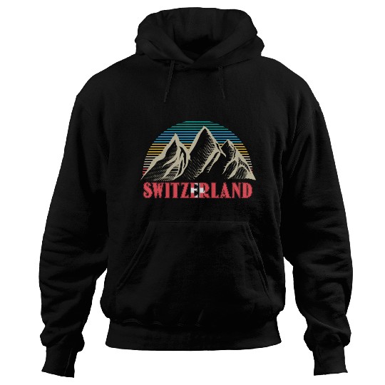Switzerland Mountains Gift Idea Hoodies