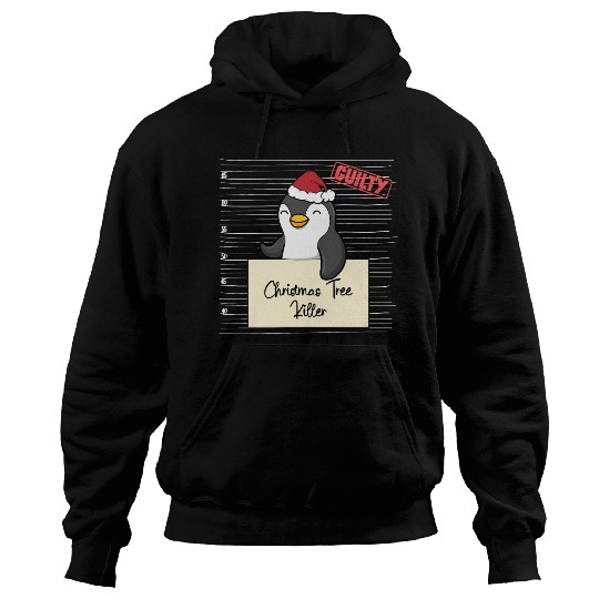 Penguin christmas funny prison Hoodies