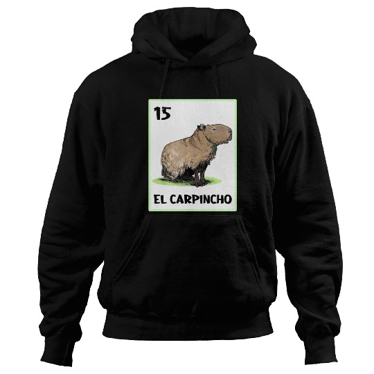 El Carpincho Mexican Capybara Cards Hoodies