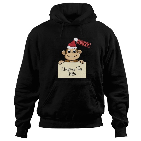 Monkey christmas funny prison Hoodies