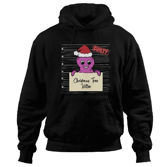 Octopus christmas funny prison Hoodies