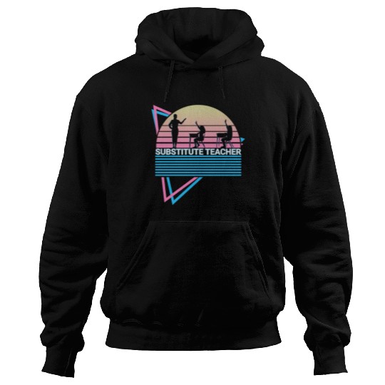 Substitute Teacher Retro Hoodies