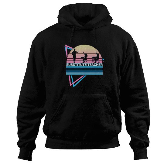 Substitute Teacher Retro Hoodies