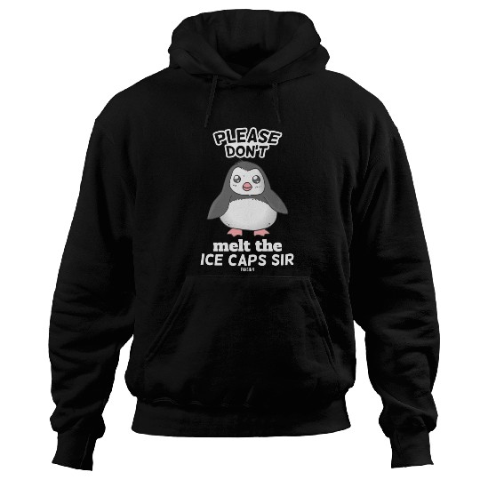 Penguin on the south pole nature conservation Hoodies