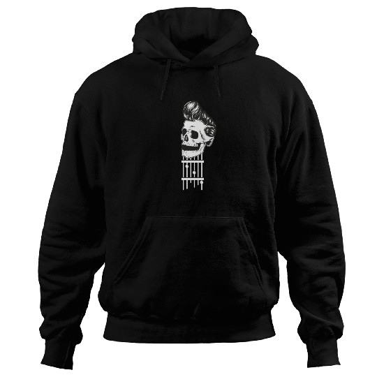 Rock N Roll Skeleton Head -Sweet Rock On Guitar Hoodies