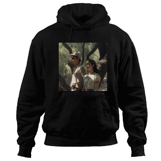 screengrab from a 1920s film scene beautiful Hoodies