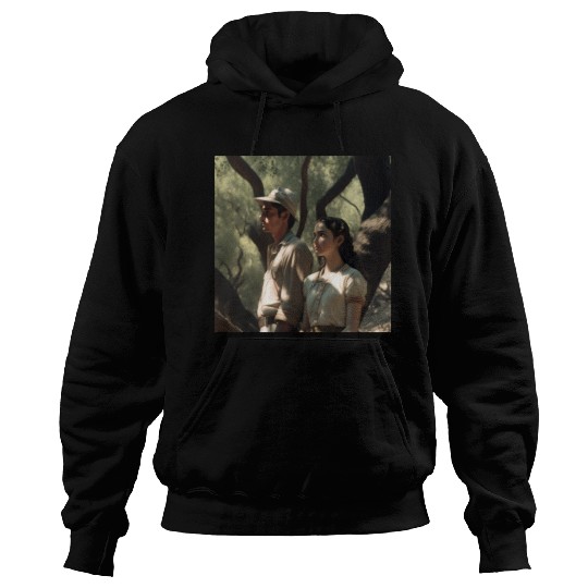 screengrab from a 1920s film scene beautiful Hoodies